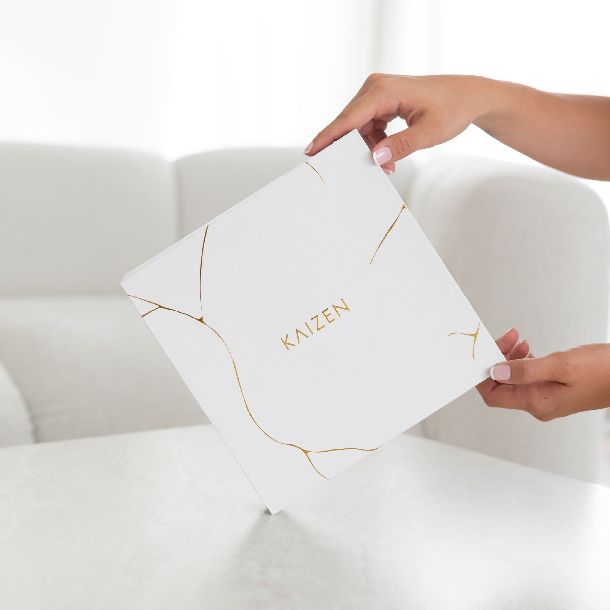 Kintsugi Set (Funda + 2 Scrunchies + Antifaz Clásico 3D)