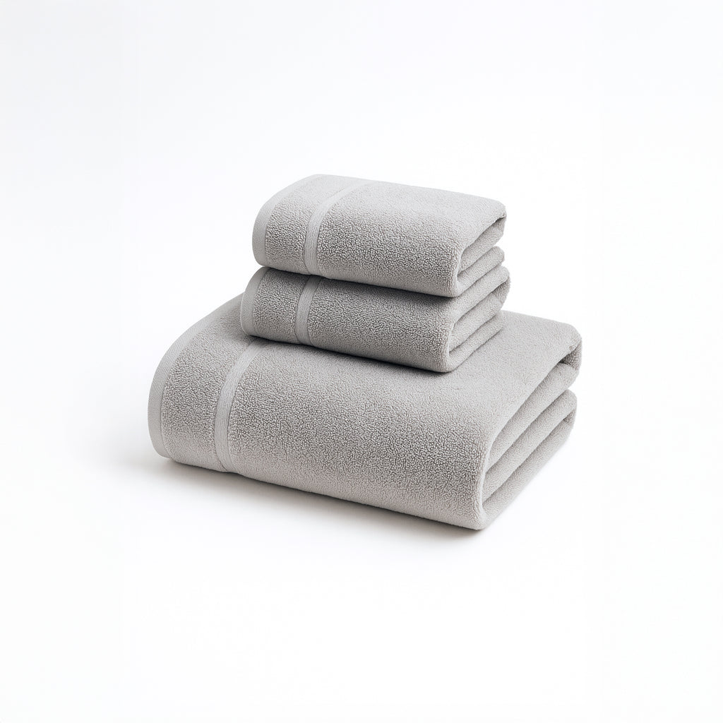 Bamboo Duo Set (Bath Towel + Set of 2 Facial Towels)