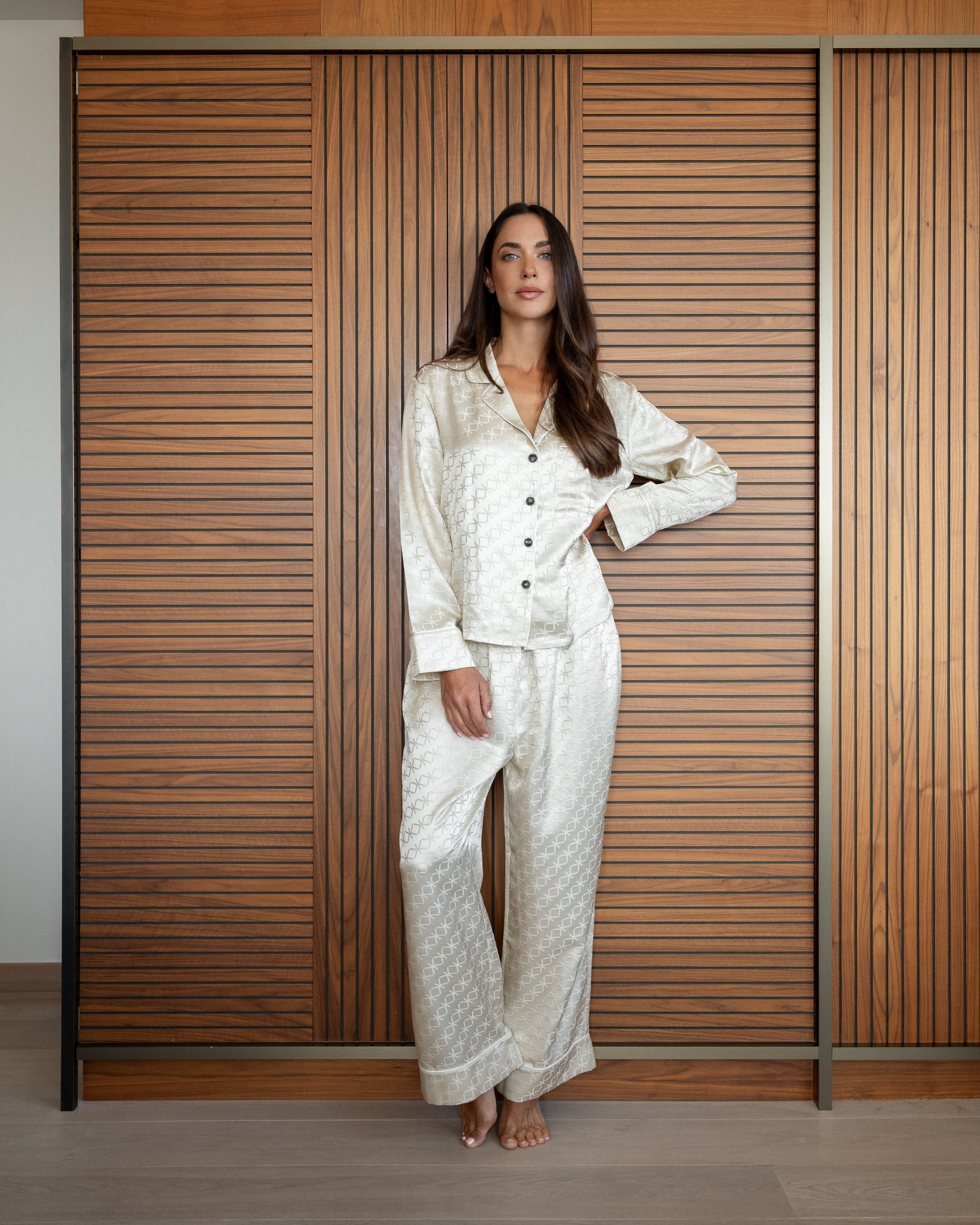 Pijama Largo de Seda Kaizen