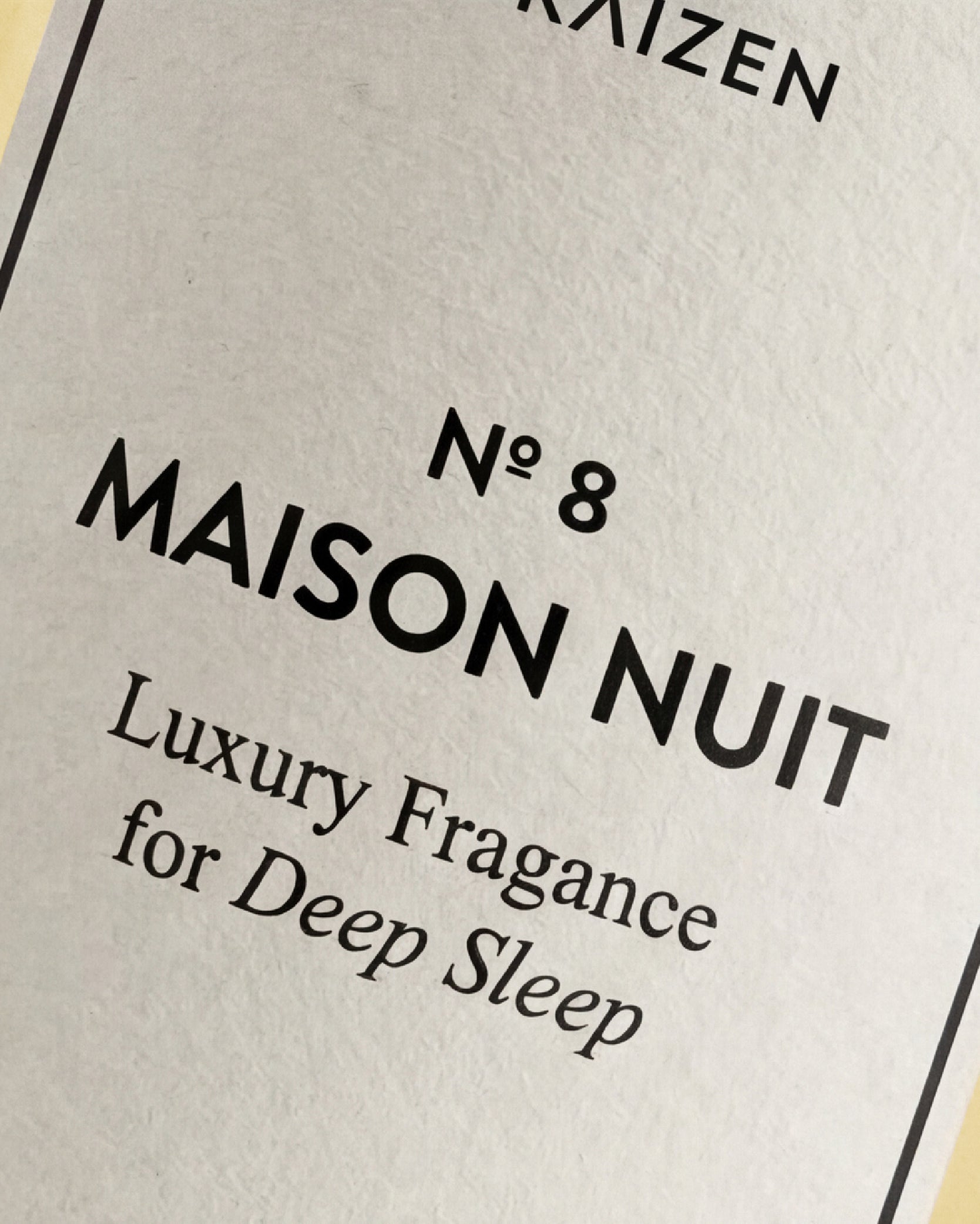 Fragancia Almohada y Hogar. Nº 8 Maison Nuit