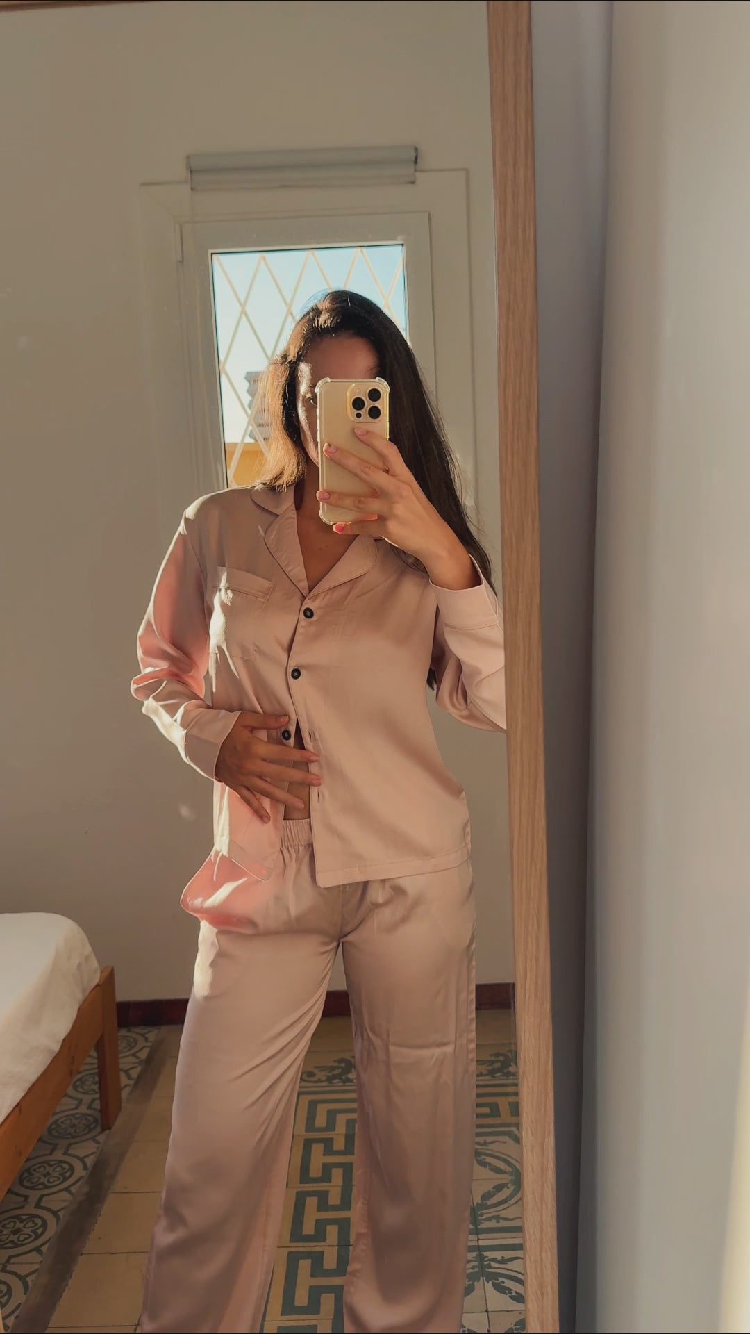 Pigiama lungo in Tencel™ Lyocell
